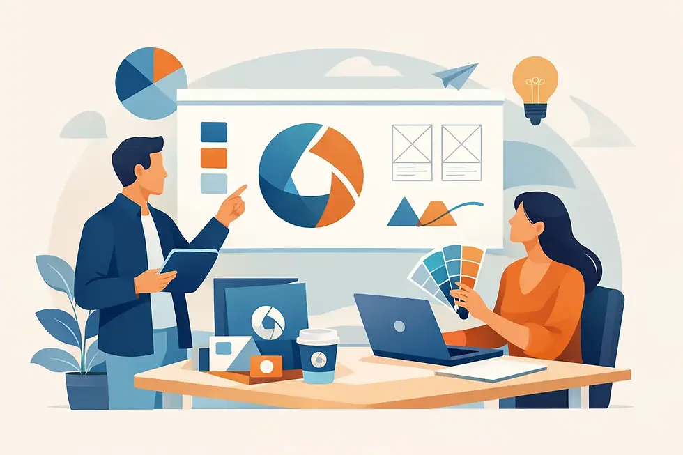 Projeto comercial com identidade visual
