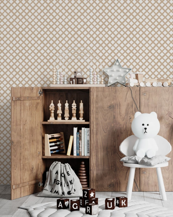 papel de parede treliça