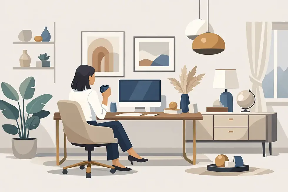 Como decorar home office elegante de verdade