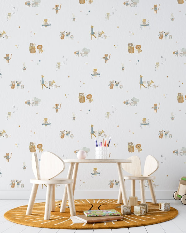 Papel de parede bichos com musica