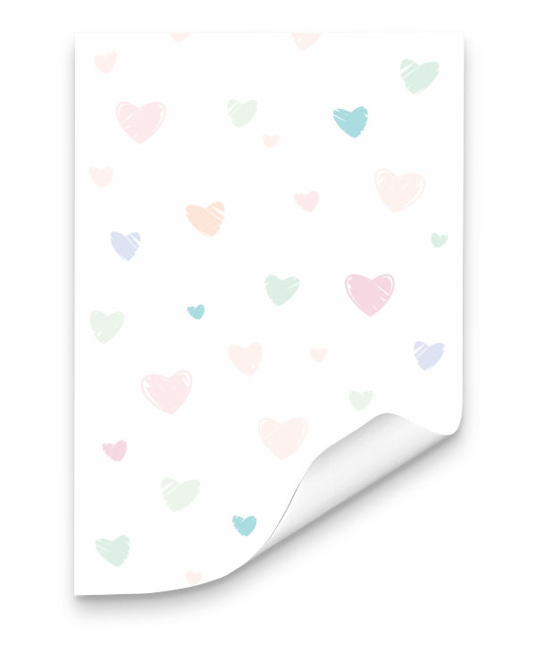 papel de parede coração pastel