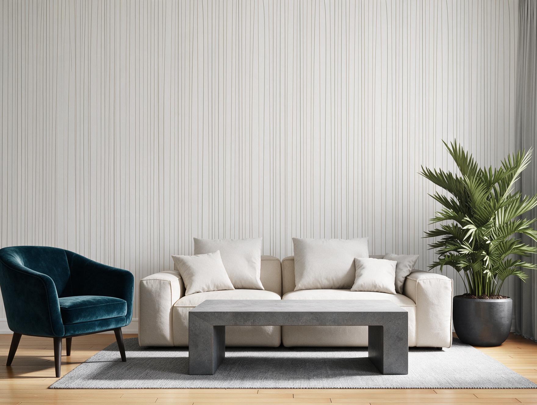 Sala elegante com Papel de Parede Fios da Housed
