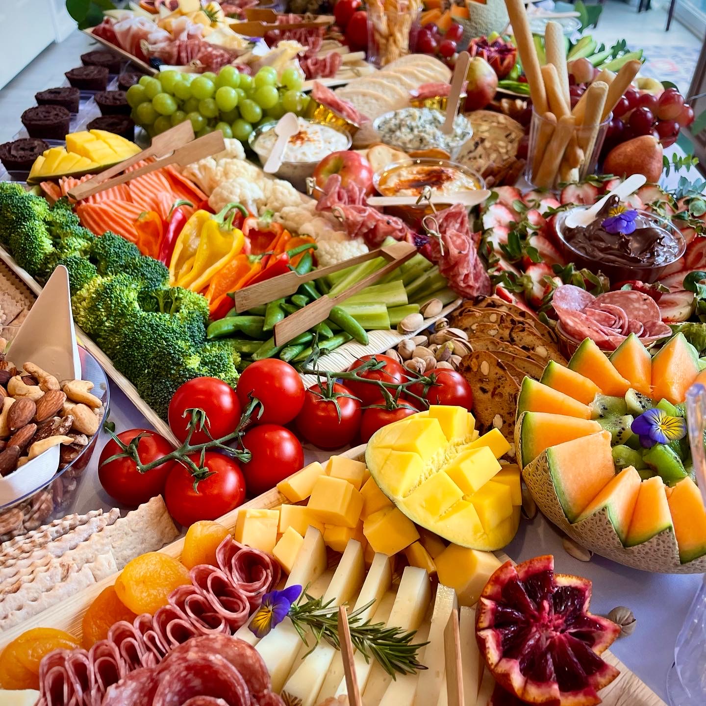 Arranged Food and Objects