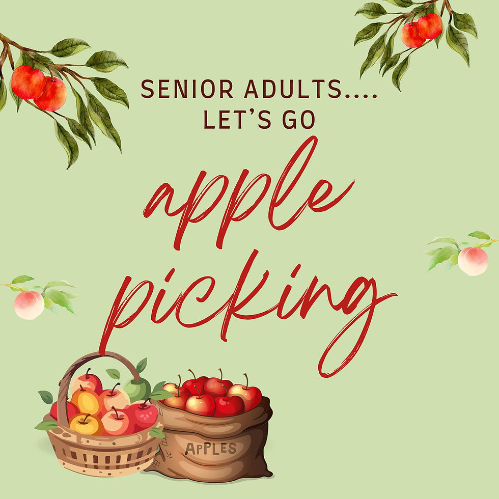 Senior Adult Apple Picking Trip
