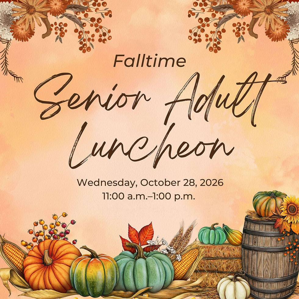 Fall Senior Adult Luncheon
