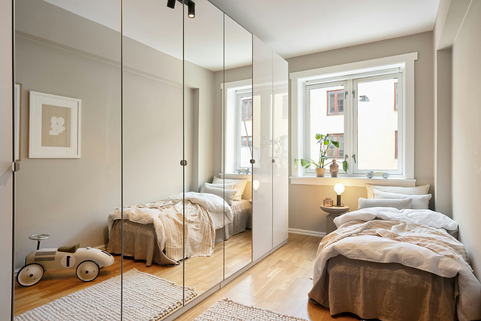 optikai térnagyítás tükörrel kis alapterületen