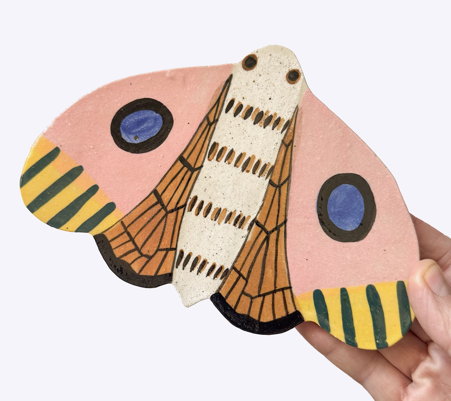 Ceramic Wall Hanging: Midnight Moth