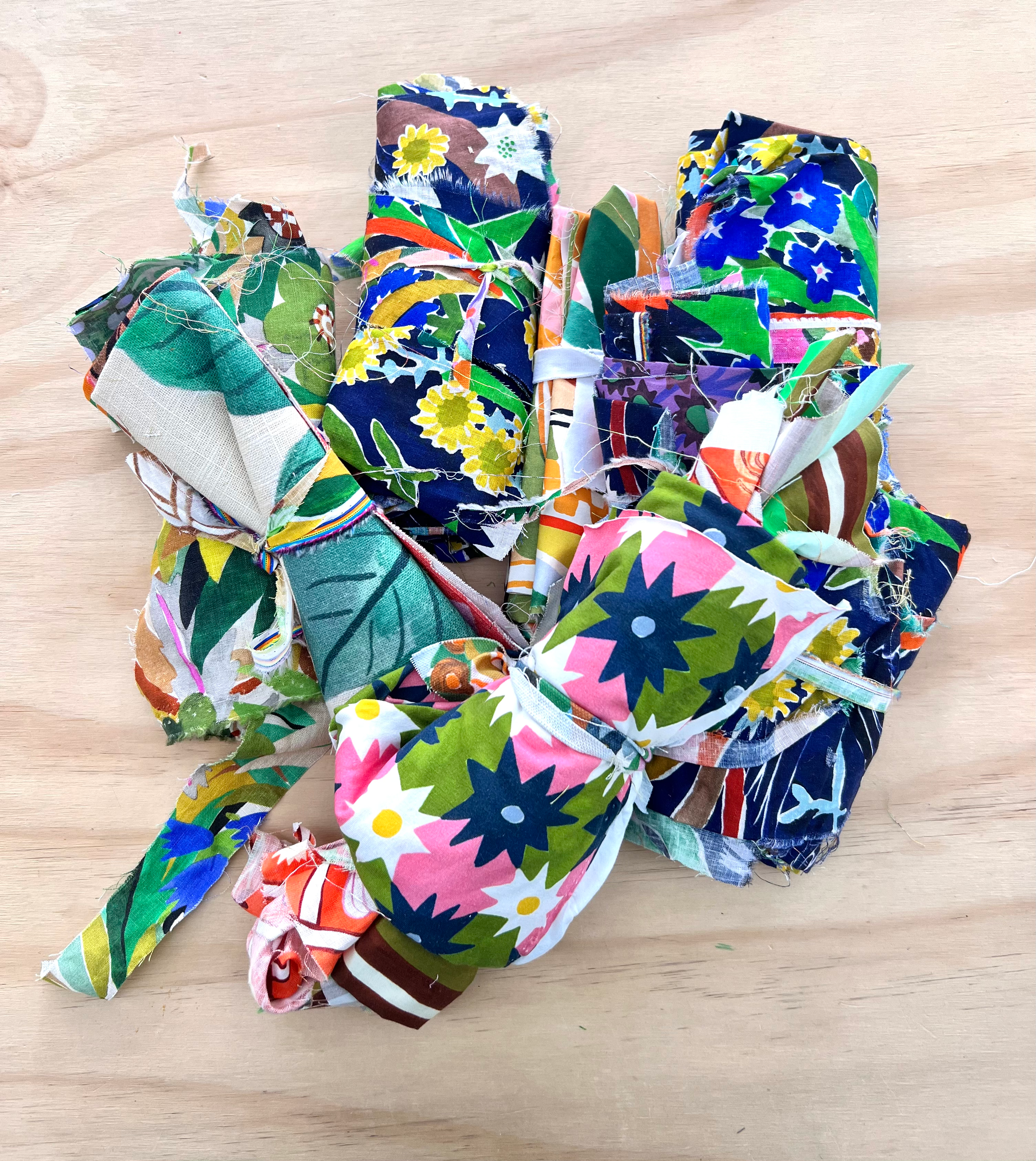 Fabric scrap bundles