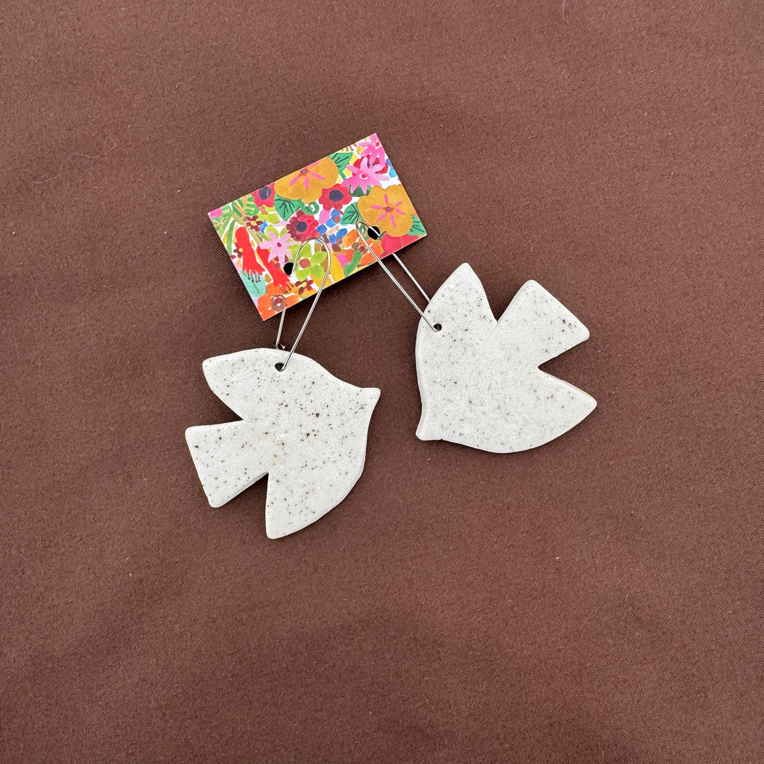 Ceramic Bird Earrings: Seconds