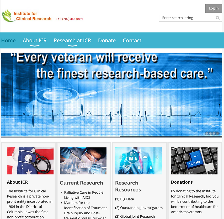 ICR old website Home page.png