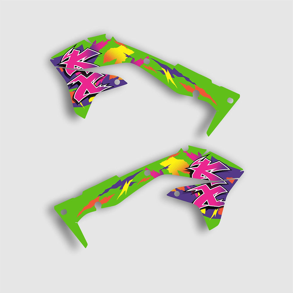 KAWASAKI KX450F KXF 2006-2023 4 STROKE GRAPHICS STICKER KIT DECALS RETRO 1994 KX