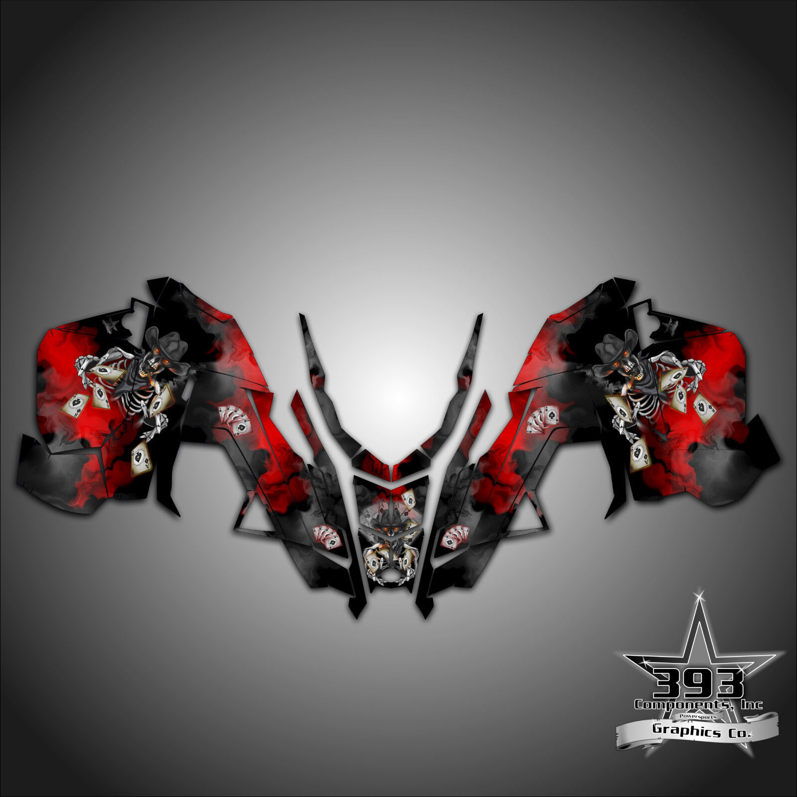 2015-2019 POLARIS AXYS Decal Sticker Wrap Graphics Outlaw Red