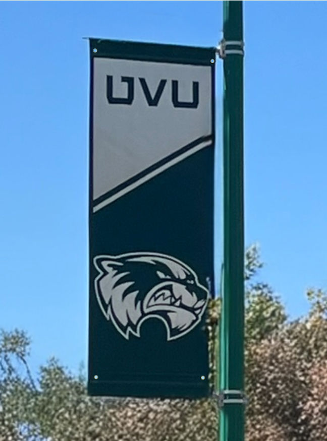 Pole Banner with pole mounting hardware