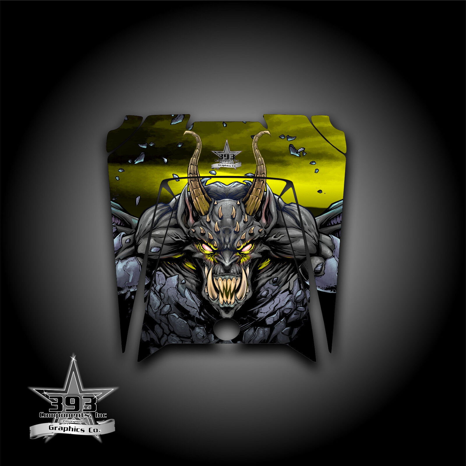 Polaris RZR XP 900 800 570 UTV Graphics Hood Decal 2011-2014 Guardian Yellow