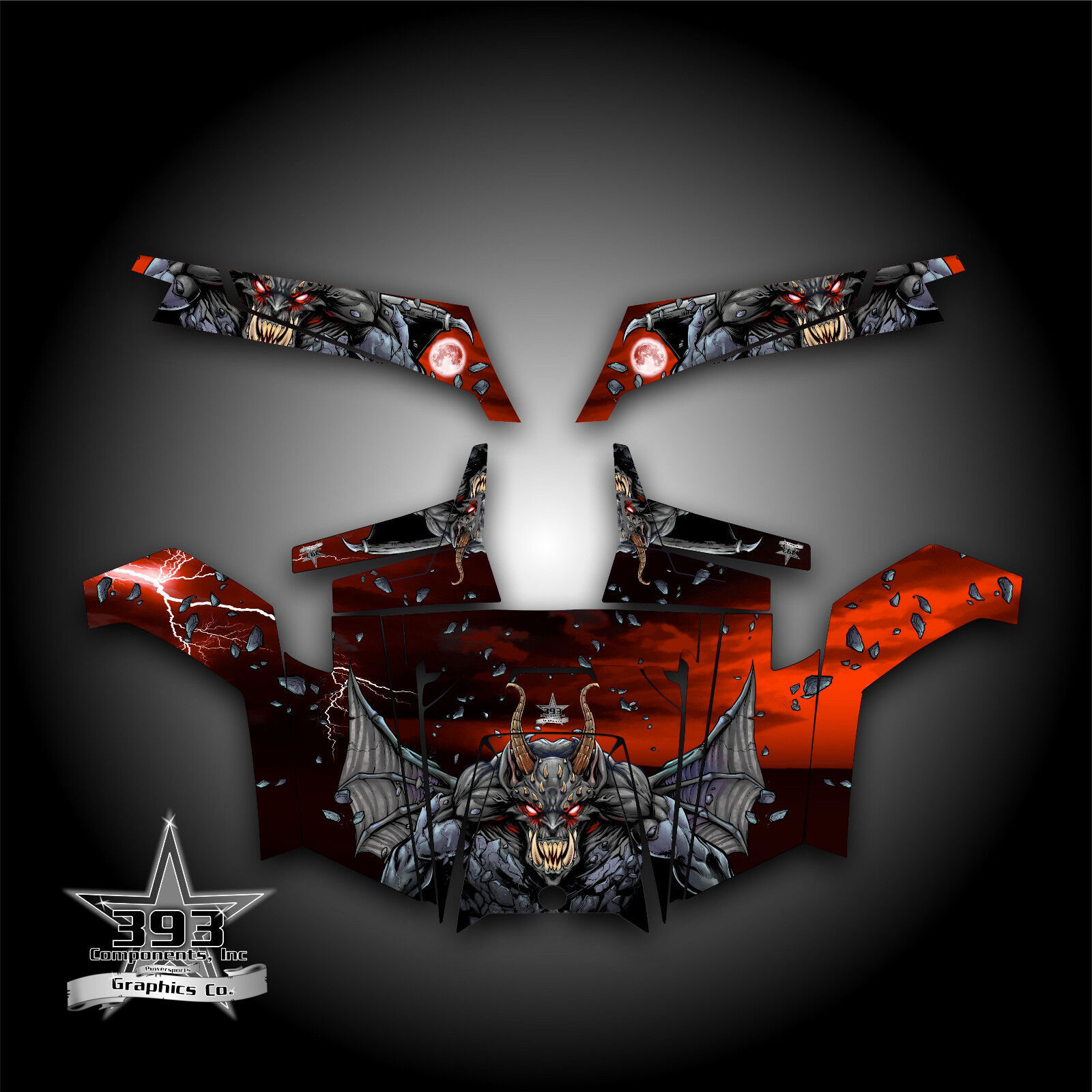 Polaris RZR 800 UTV Graphics Decal Wrap 2011 - 2014 Guardian Orange