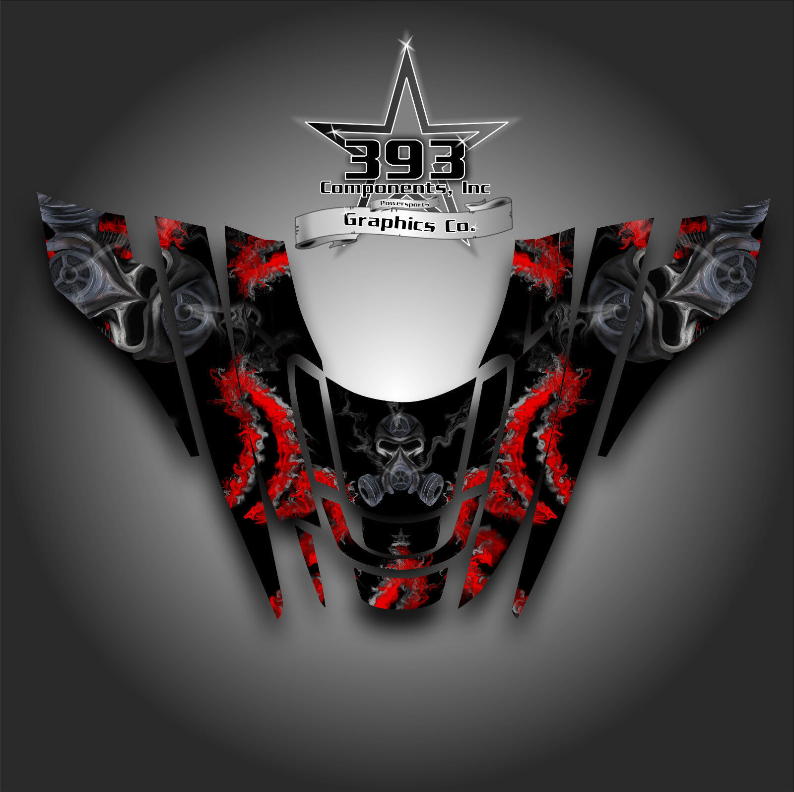 Polaris Indy XC 120 Kids Snowmobile Decal Sticker Wrap Graphics Kit Toxic Red