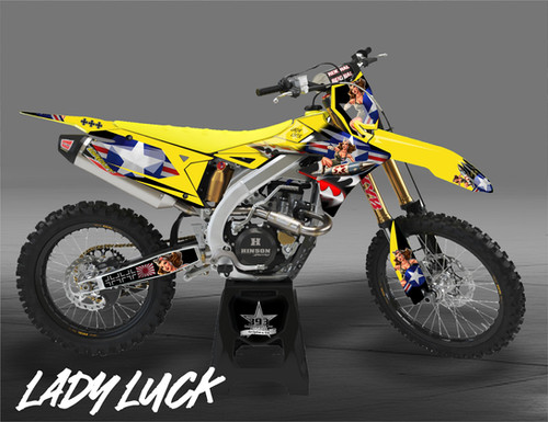 RMZ450 2018-2024 / RMZ250 2019-2024 Suzuki Graphics Kit Lady Luck