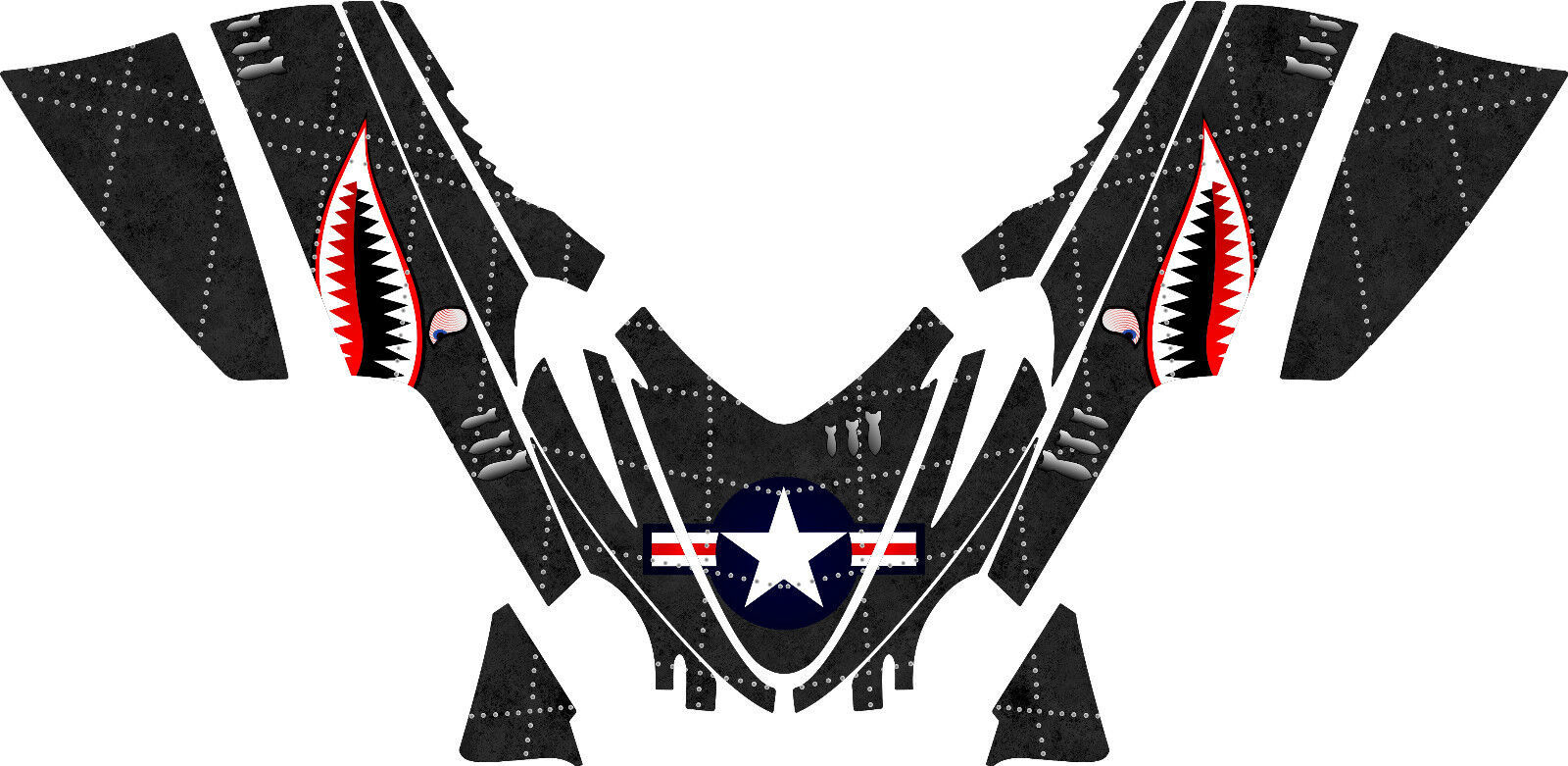 Arctic Cat M7 M8 M1000 Crossfire 2005 - 2011 Graphics Decal kit Aircraft Jaws DG