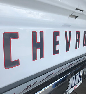 truck tailgate lettering wrap