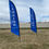 Thumbnail: Feather Angled Flag Double Side Printed