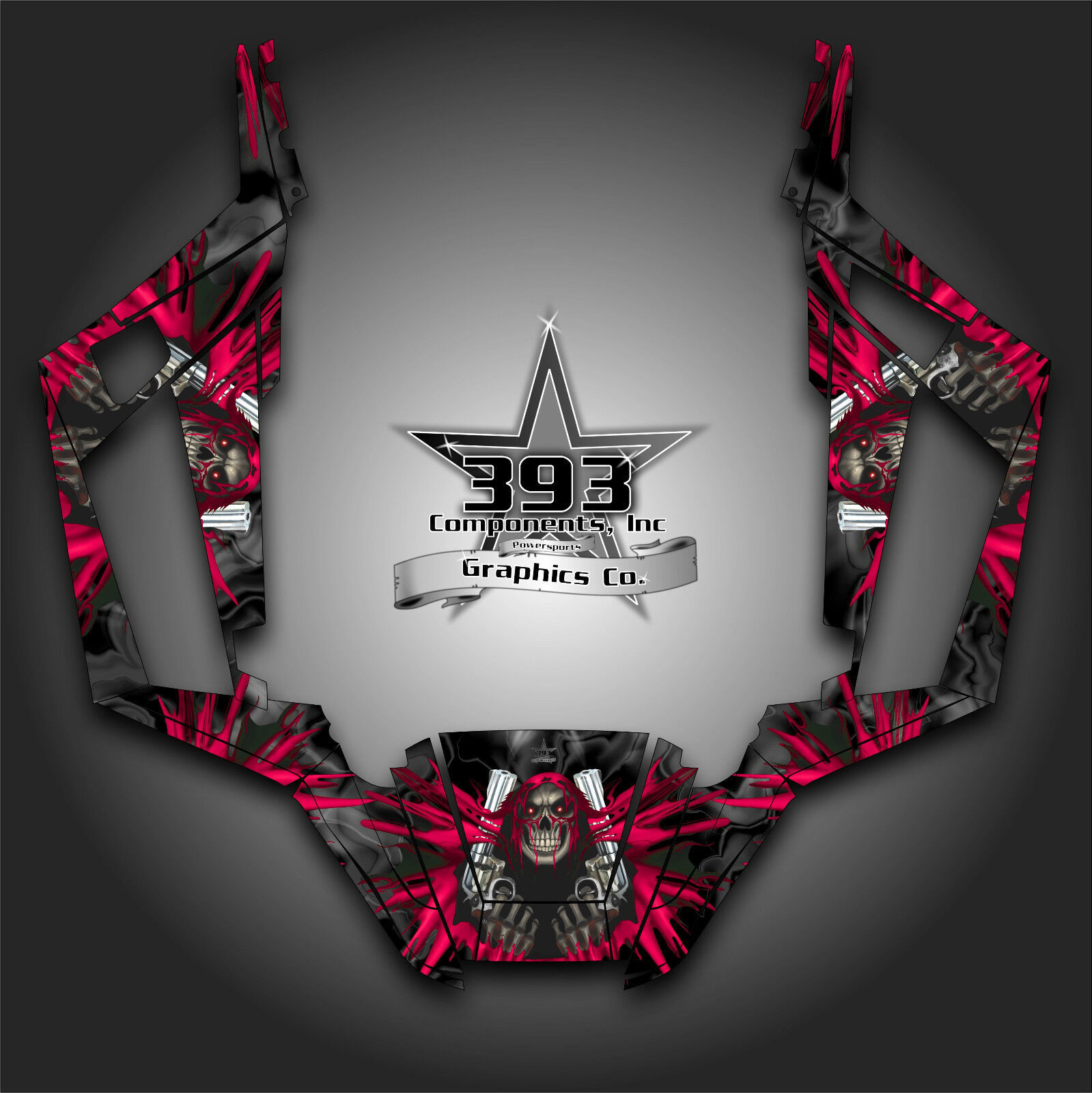 Arctic Cat Wildcat Trail Graphic Decal Kit Wrap Unleashed Black Pink