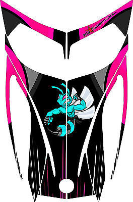 SKI-DOO REV MXZ SNOWMOBILE WRAP GRAPHICS HOOD DECAL 03-07 KILLER BEE GIRLS PINK
