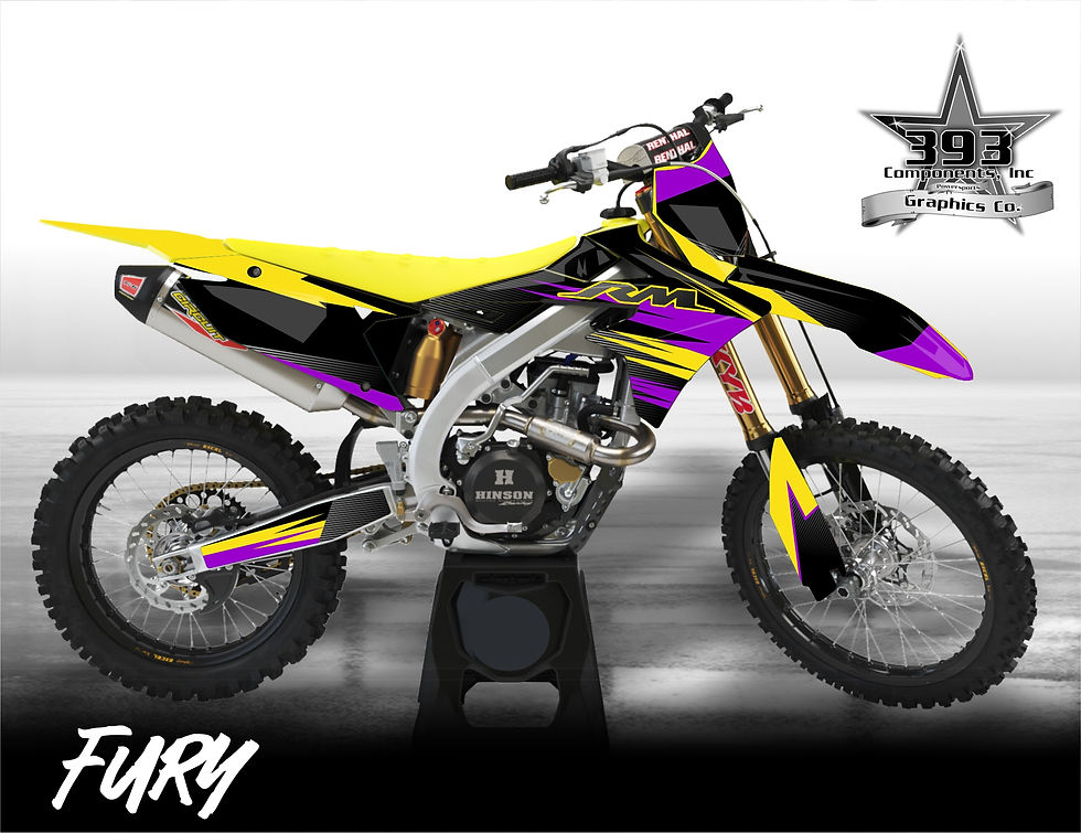 Thumbnail: RMZ450 2018-2024 / RMZ250 2019-2024 Suzuki Graphics Kit Fury