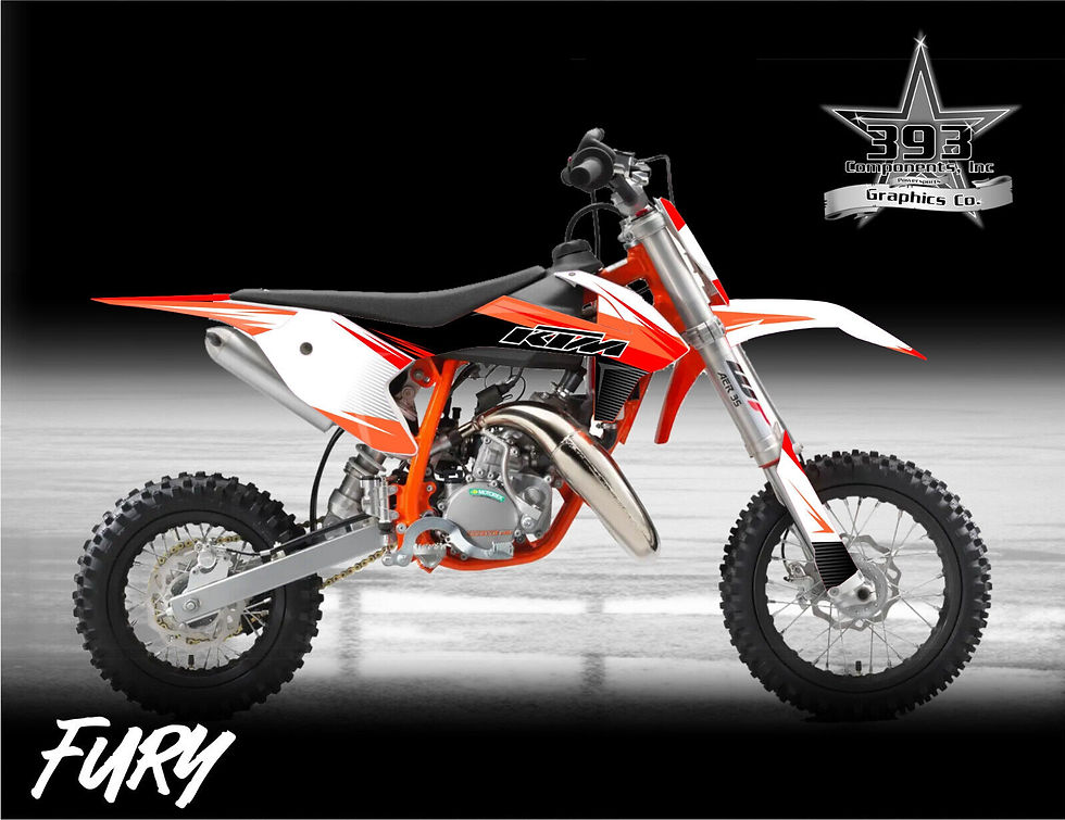 Thumbnail: KTM SX50 SX 50 2016 - 2023 Graphics Kit Fury