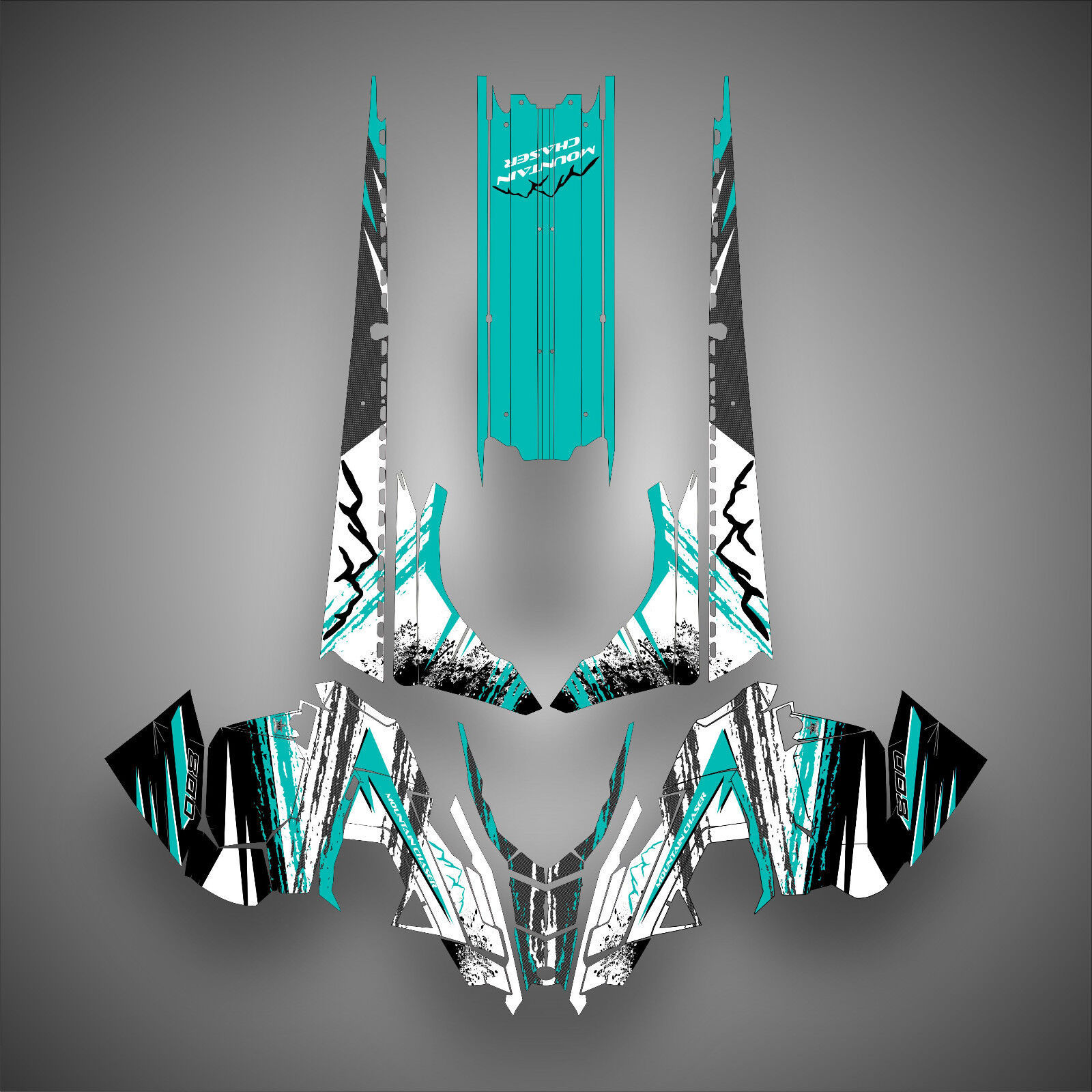 2016 - 2018 POLARIS PRO AXYS RMK Graphics Decal Sticker Kit w/ Tunnel 155 163