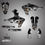 Thumbnail: YAMAHA YZ250F 2019-2022 YZ450F 2018-2022 GRAPHICS KIT DECALS OUTLAW SKULL