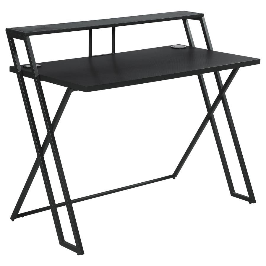 Thumbnail: Xavier Writing Desk with USB Ports Black