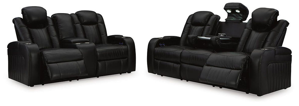 Thumbnail: Caveman Den Sofa and Loveseat POWER RECLINERS