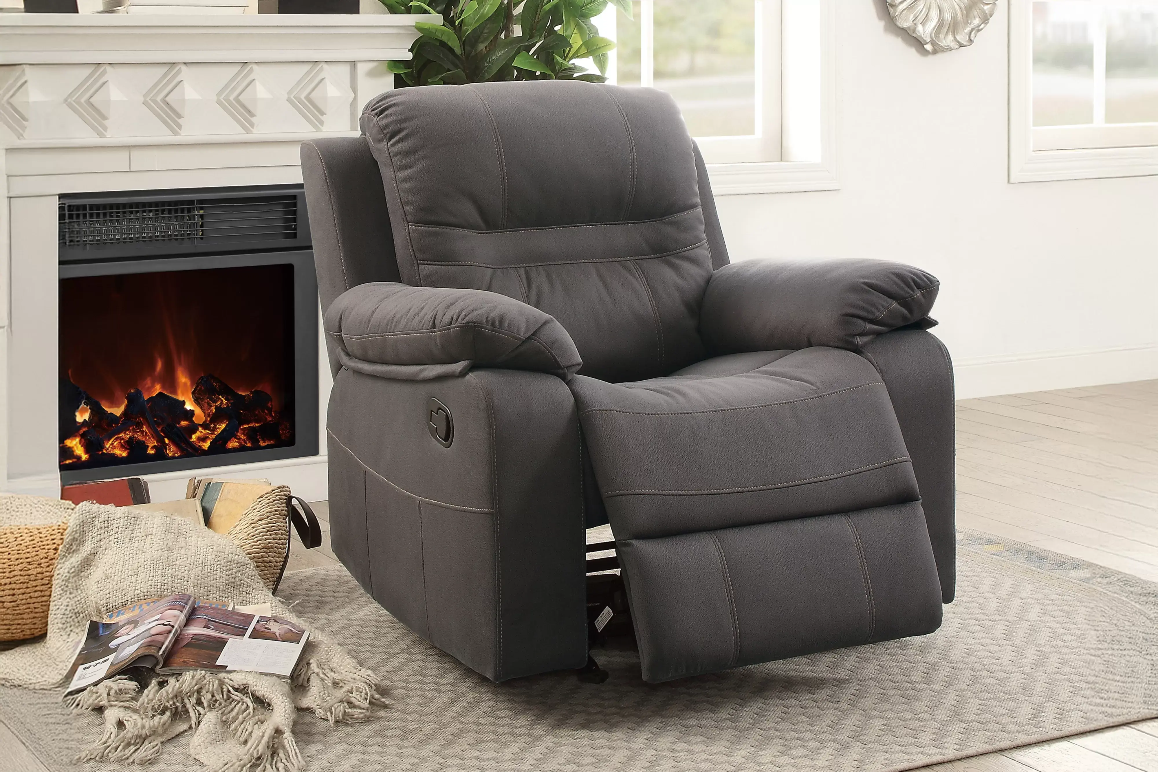 ROCKER RECLINER BREATHABLE LEATHERETTE