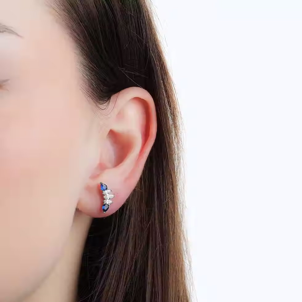 Eclipsia 925 Ayar Gümüş Küpe