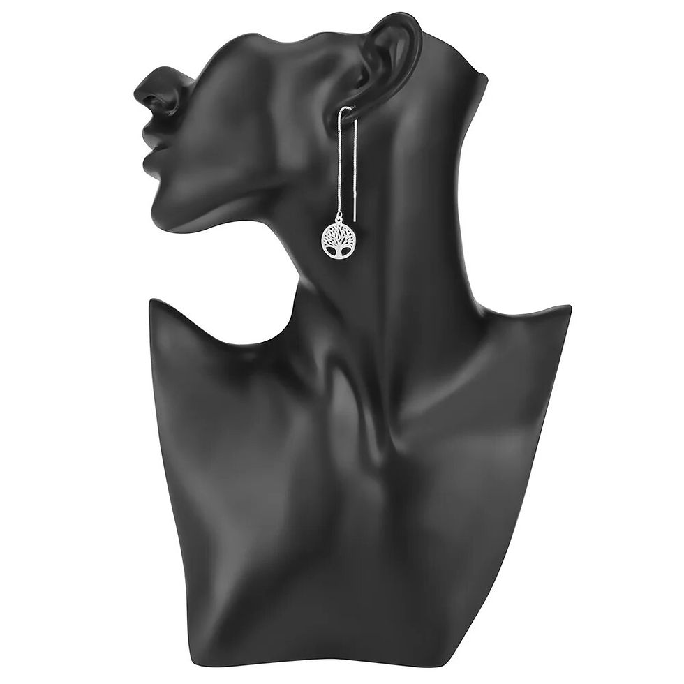 Μικρογραφία: New 925 Sterling Silver long Earrings for Women Jewelry Exquisite tree Drop