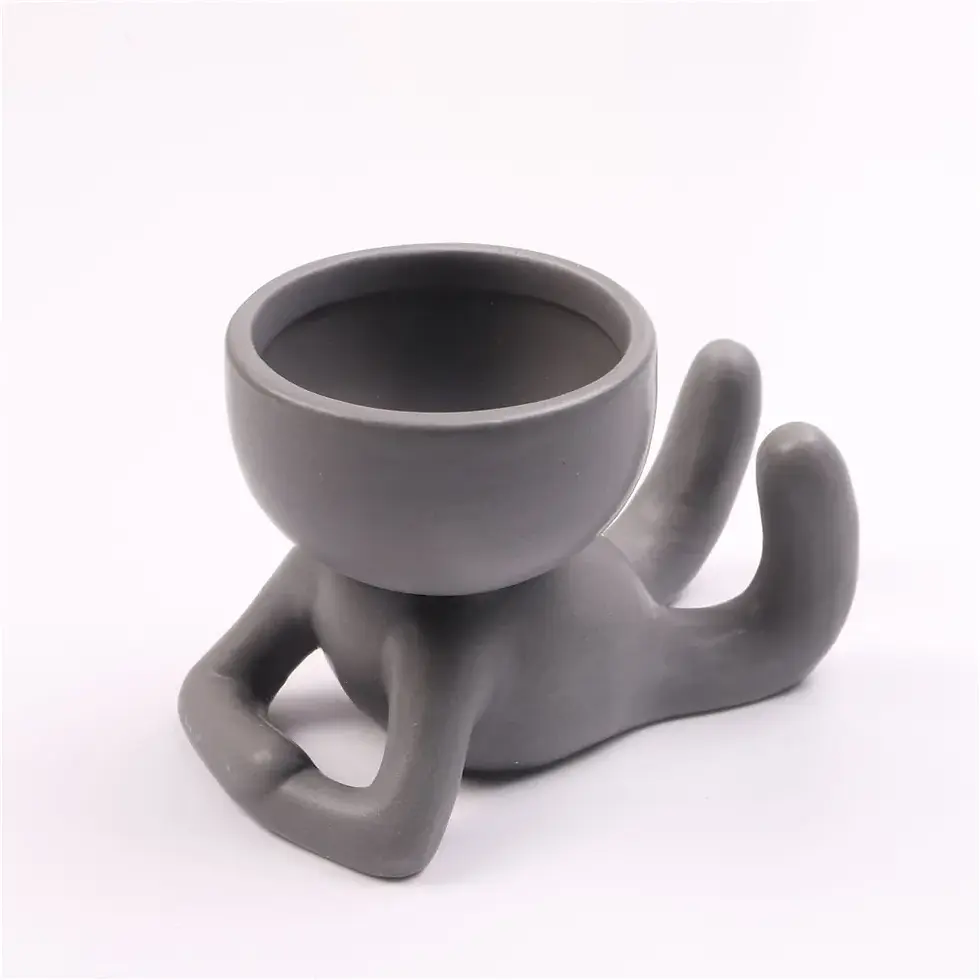 Thumbnail: Humanoid Ceramic Flower Pot Gift Vase Portrait Vase Fleshy Flower Pot Flower 