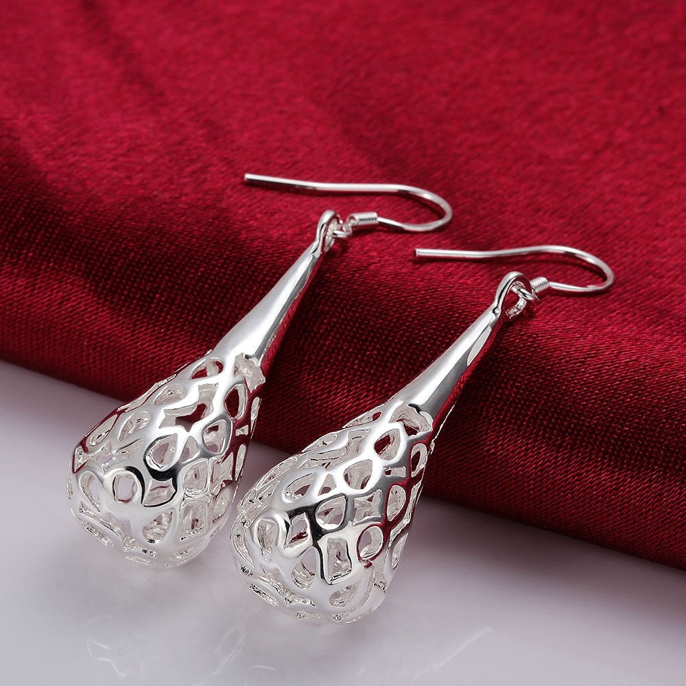 New Charm 925 Sterling Silver Earrings for Women Jewelry All-match Trend