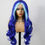 Μικρογραφία: Highlight Blue Color Synthetic 30Inch Wig Loose Wave 13X4 Lace Front Drag Queen