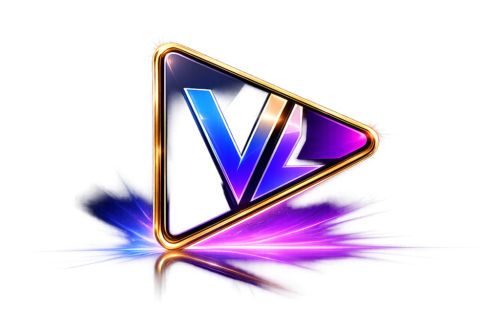 VidLabEdit neon video production logo