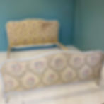 Kingsize Extra Long French Antique Upholstered Bed