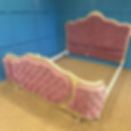 Vintage French Upholstered Bed (King Size 5ft 6')