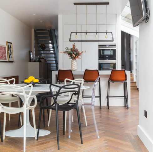 Contemporary Handleless Kitchen - Kensal Townhouse