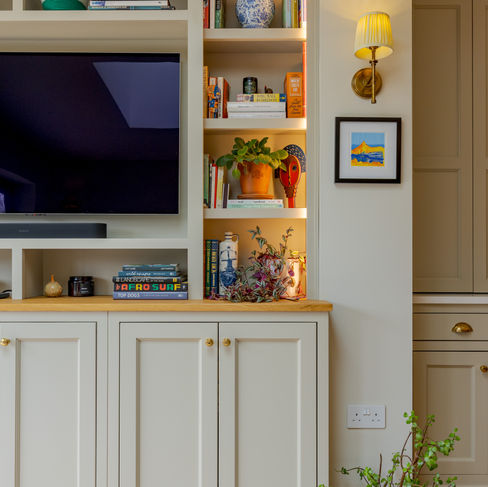 Green Bespoke In Frame Kitchen in Haslemere