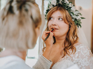 Romantic Bridal Hair and Makeup at Rivervale Barn | Hampshire Wedding