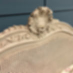 Vintage French Painted Caned Bed Kingsize 5'