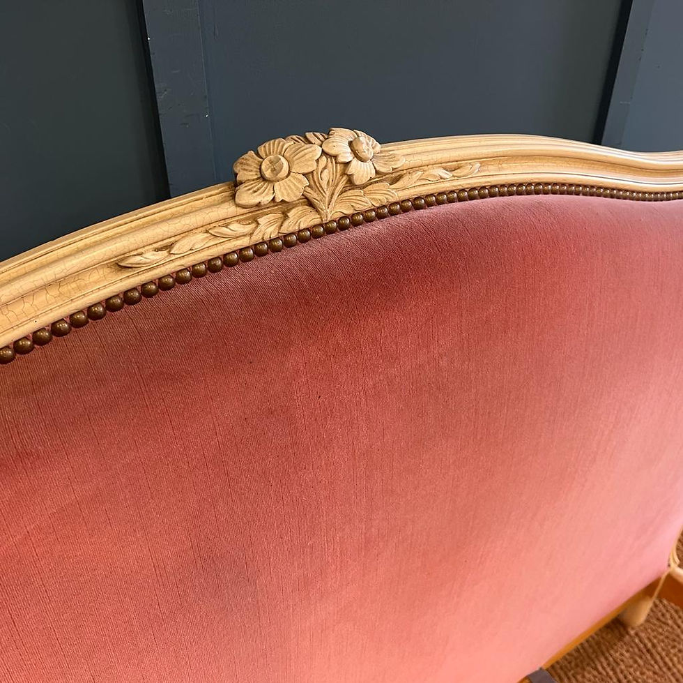 Thumbnail: French Demi Corbeille Upholstered Bed King Size 5'