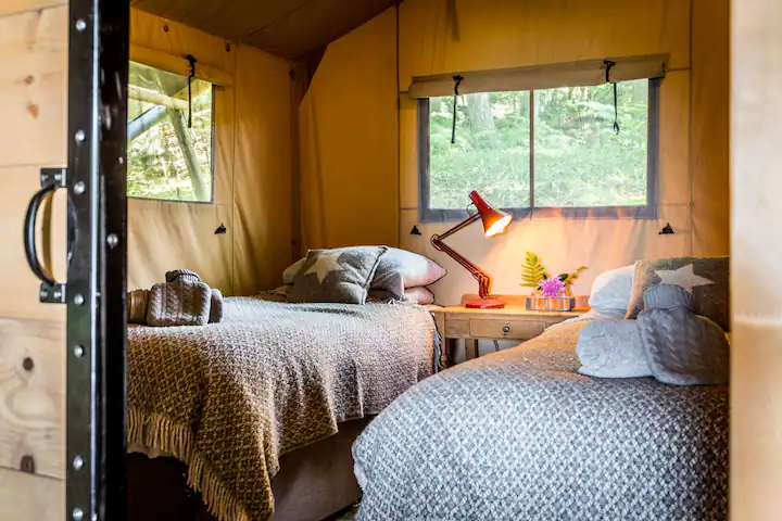 Holiday Let Treetop Safari Tent Interior Design