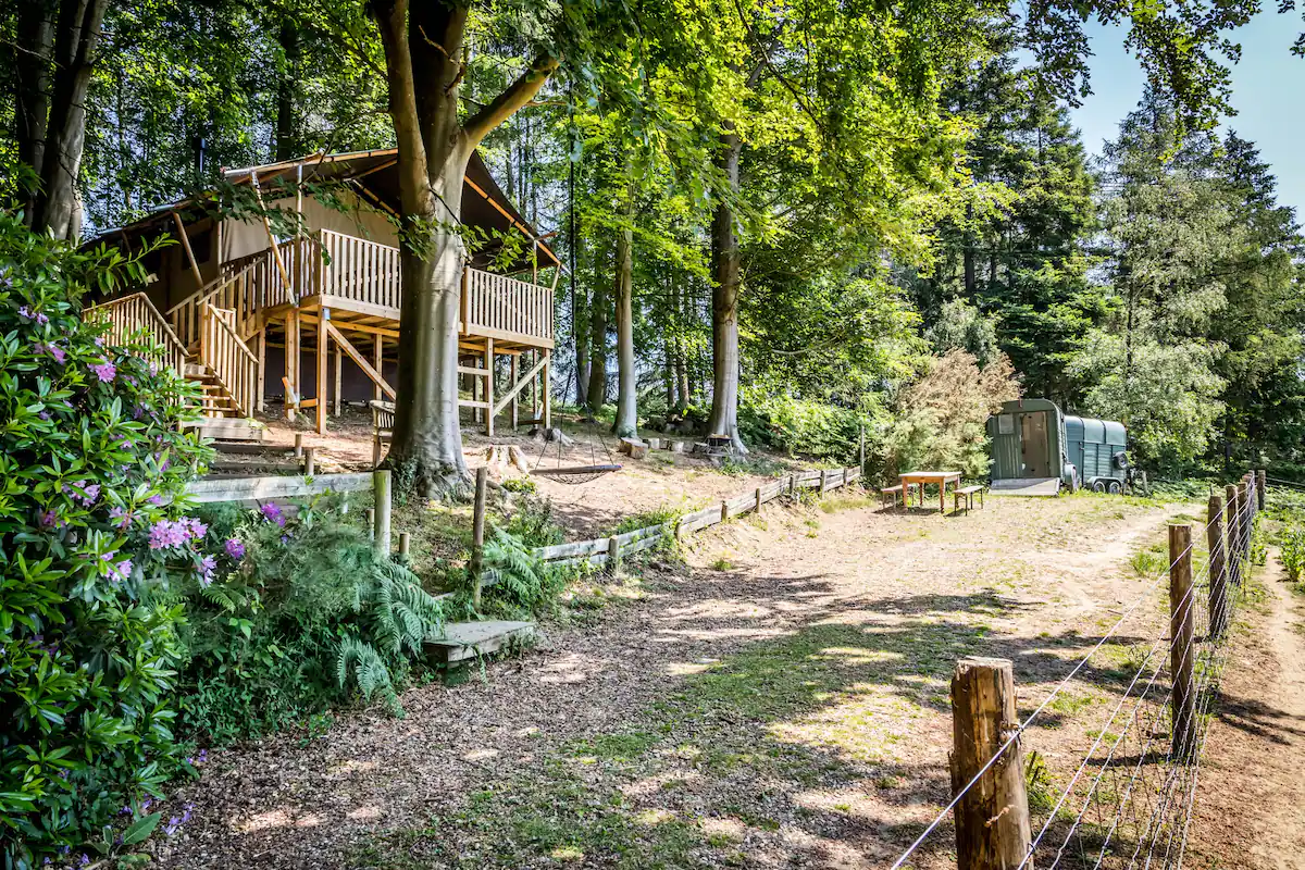 Holiday Let Treetop Safari Tent Interior Design