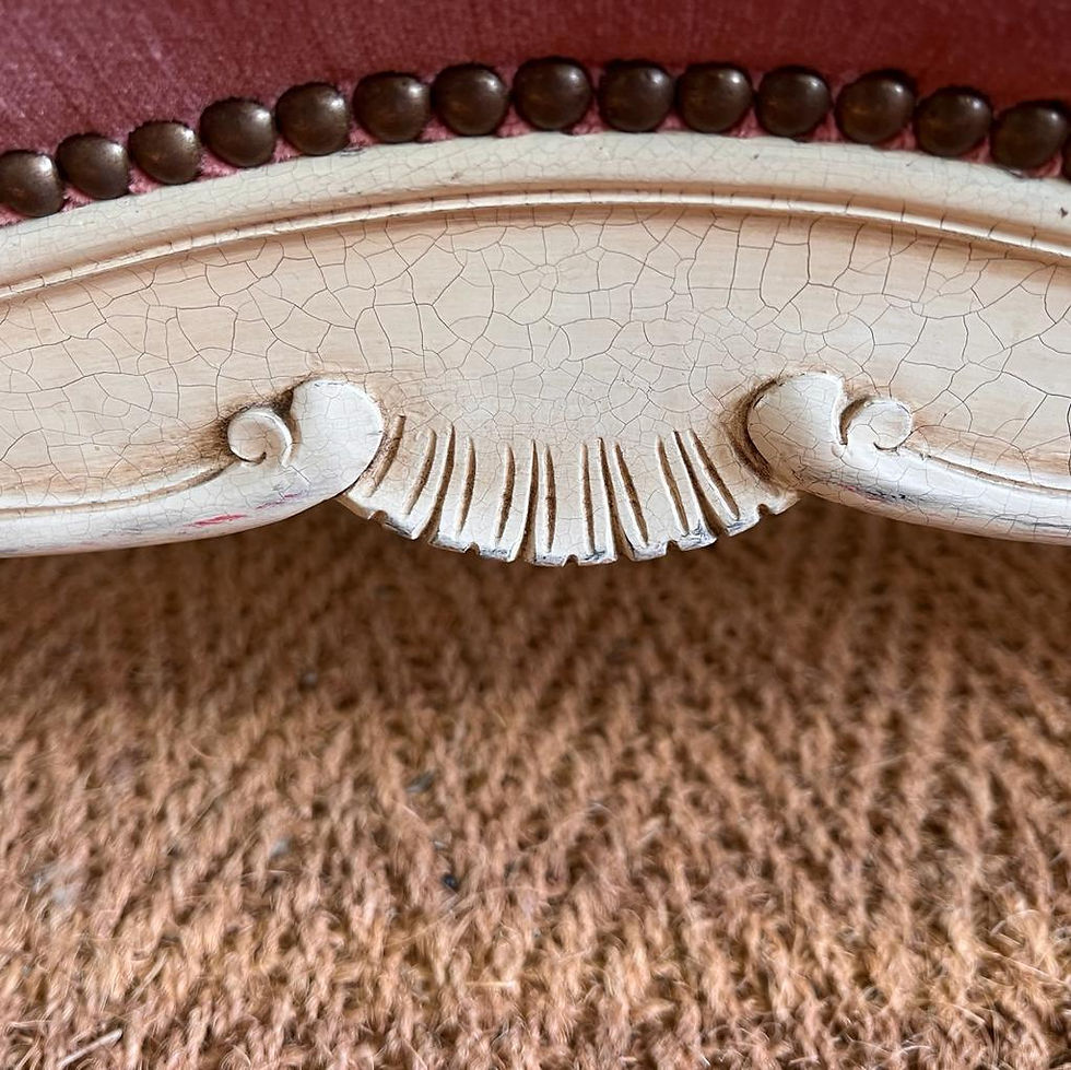 Thumbnail: French Demi Corbeille Upholstered Bed King Size 5'