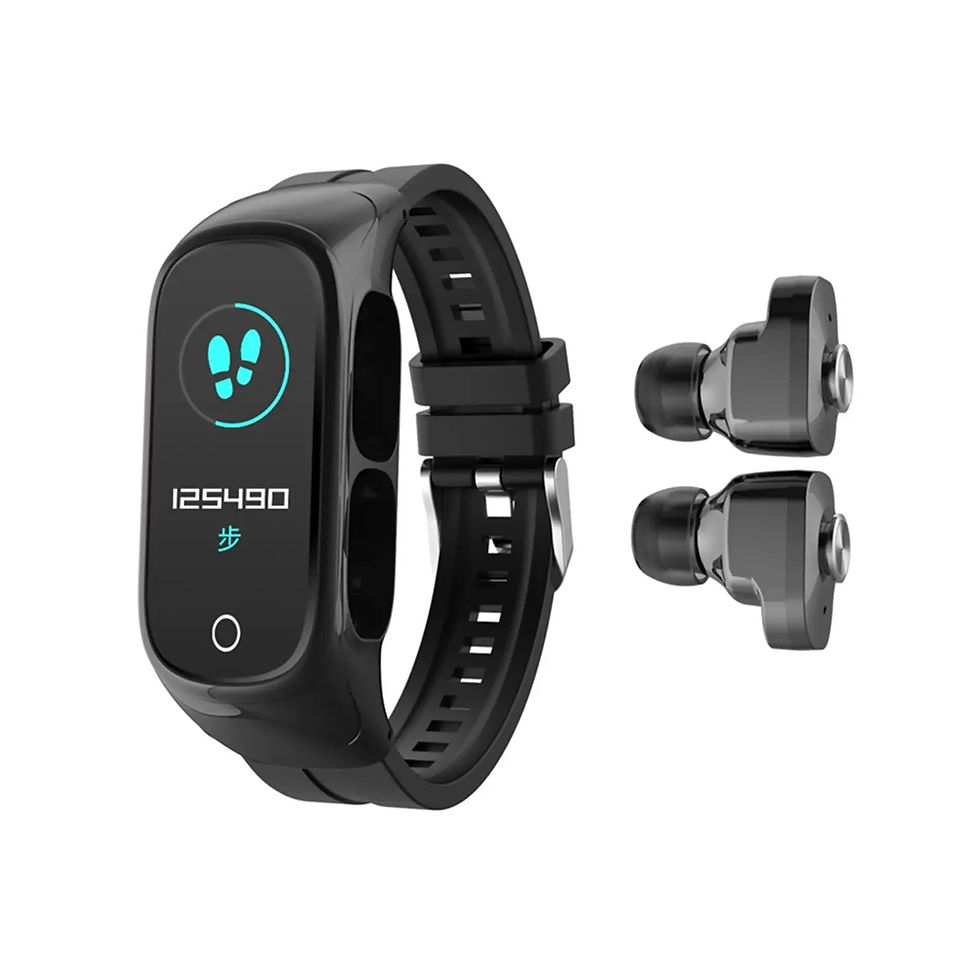 Thumbnail: 2-In-1 Smart Watch & Earbuds Fitness True Wireless Combo